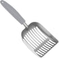 Cat Litter Scoop, Kitty Metal Scooper, Aluminum Alloy Sifter, Kitten Pooper Lifter, Deep Shovel, Long Handle, Poop Sifting, Durable, Heavy Duty, for Litter Box