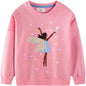 Toddler Baby Girls Cotton Sweater, Long Sleeve Crewneck Sweatshirt Pullover Kids Warm Clothing for Fall Winter