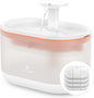 PETLIBRO 2.1L Automatic Cat Water Fountain, Ultra-Quiet Indoor Pet Water Dispenser with Dual Flow Modes, Visible Water Window & Multi-Layer Filter System, BPA-Free, Orange