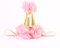 Stock Show 1st Pet Birthday Cone Hat Dogs Cats Holiday Party Hat Headwear Costume with Flowers Accessories and Adjustable Headband for Small Medium Dogs Cats Pets Baby (Pink