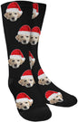 Custom Face Socks, Personalized Dog Lover Pet Photo Picture on Socks Unisex Athletic Crew Socks for Men Women