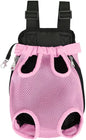 Pet Carrier Backpack - Adjustable Pet Front Cat Dog Carrier Backpack Travel Bag,Legs Out,Easy-Fit for Traveling Hiking Camping for Small Medium Dogs Cats Puppies. (Pink, Small)