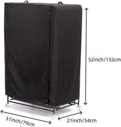 Bird Cage Covers for Night - 66x48x102cm Ventilated Budgies Barrier Enclosure Drape | Waterproof Nighttime Parakeet Parrot Cockatiel Shielding Tapestry, Darkening Aviary Privacy Protection Panel
