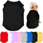 Personalized Dog Shirt Design Your Own Add Photo Text Logo Name Summer Breathable Dogs T-Shirt Clothes for Small Medium Large Pet, 1 PC Blank Black, XS