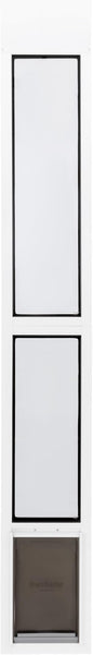 PetSafe Extreme Weather Sliding Glass Pet Door - Energy Efficient Entry for Dogs & Cats - Triple Flap with Magnetic Seal - Durable Aluminum Frame - Easy Install - Mediume