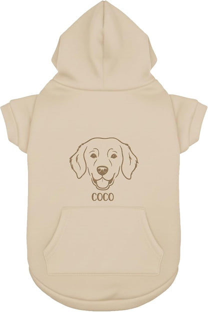 Personalized Dog Hoodie, Custom Embroidered Name Pet Hoodie, Warm Winter Outfit for Dogs, Pet Clothes, Gift for Dog Lovers 7