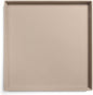 DogBuddy Dog Food Mat – Waterproof Dog Bowl Mat for Food and Water, Silicone Pet Feeding Mats for Floors, Non-Slip Placemat with High Edges for Dogs Bowls, Puppy Essentials (XS: 11" x 11", Taupe)