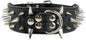Serijoars Spiked Studded Dog Collar, PU Leather Dog Collar, Adjustable Pet Collars for Medium or Large Breed Pet (XL, Black5)