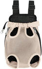Pet Carrier Backpack - Adjustable Pet Front Cat Dog Carrier Backpack Travel Bag,Legs Out,Easy-Fit for Traveling Hiking Camping for Small Medium Dogs Cats Puppies. (Apricot, Medium)