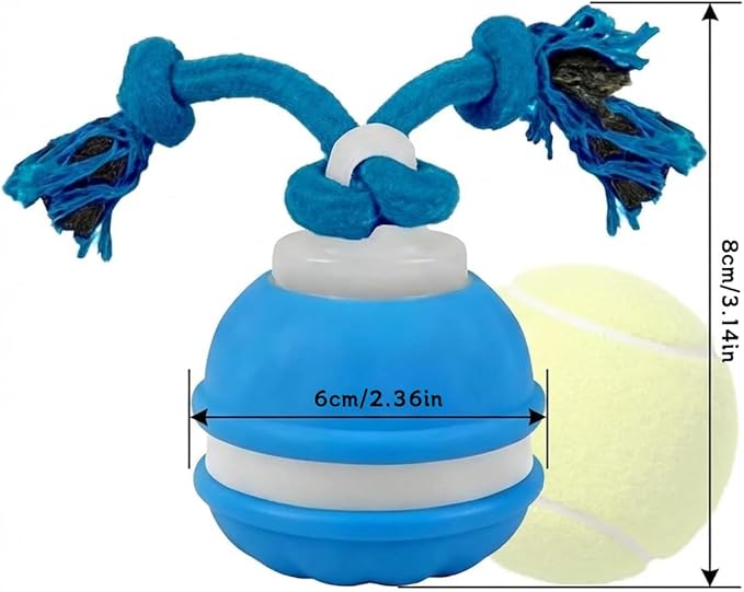 Zealburst Interactive Dog Toy, 360° Smart Automatic Rolling Moving Toy for Bored Dogs & Cats, Self-Moving Pet Toy,Blue