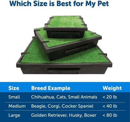 PetSafe Pet Loo Portable Dog Potty - Pet Toilet Alternative for Puppy Pads - Small - Perfect for House Training - Easy-to-Clean Grass Mat