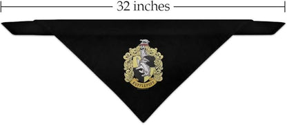 GRAPHICS & MORE Harry Potter Hufflepuff Painted Crest Dog Pet Bandana