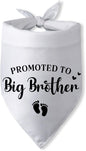 Promoted to Big Brother Pregnancy Announcement Dog Bandana Baby Announcement Photo Props Dog Scarf Accessories Big Brother Bandana for Dogs