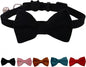 Cat Collar Breakaway with Bell and Removable Bow Tie Safety Buckle Velvet Adjustable 7-11 inches for Kitten Cats (Black)
