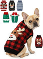Dog Christmas Sweater, Soft Warm Pet Clothes Coat for Small Medium Large Dogs and Cats Boy Girl, Fall Cozy Holiday Turtleneck Knitting Collar Pullover Pup Outfit Costume for Thanksgiving New Year