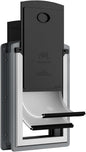 MAVRICFLEX Cat Door for Door, All-Stainless Steel Frame Cat Door with Double Soft Flaps and 2 Sliding ABS Panels for Doors, Easy to Install, Perfect for Cats and Small Dogs Under 15 LBS, Gray