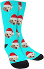 Custom Face Socks, Personalized Dog Lover Pet Photo Picture on Socks Unisex Athletic Crew Socks for Men Women