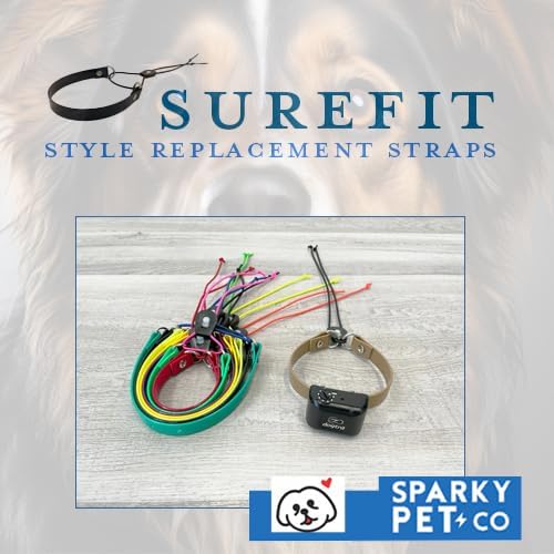 Replacement GPS eCollar with Adjustable Bungee, Multi-Hole Design, and Secure Toggle Closure for Small Dogs (Reflective Pink, Small Neck)