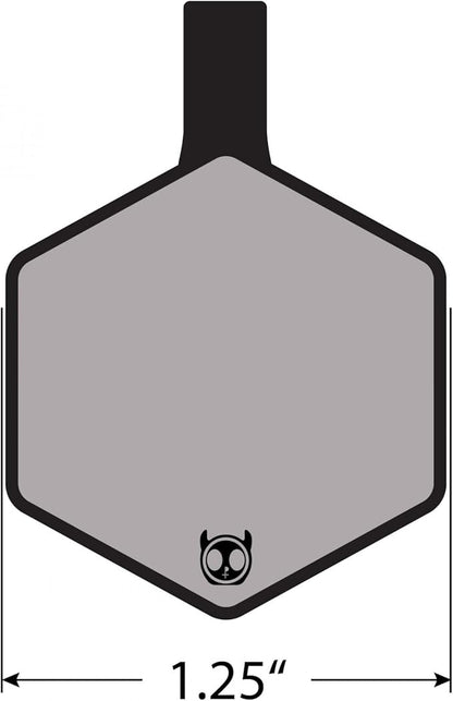 Silent Dog Tag Personalized with 5 Lines of Custom Deep Engraved Durable Soundless Silicone Pet ID Name Tag Hexagon Mountain Blue
