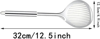 Cat Litter Scooper Accessories, Cat Litter Scoop Metal Cat Poop Sifter Pet Supplies with Non-Slip Long Handle Home Cat Scooper Stainless Steel Poop Sifting Cleaning for Litter Box