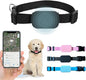 PawsPath Pet GPS Tracker Collar, Unlimited Range Waterproof Anti-Lost Device Smart Locator for Dogs and Cats, Apple iOS FindMy Compatible, Black, Medium