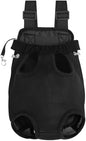 Pet Carrier Backpack - Adjustable Pet Front Cat Dog Carrier Backpack Travel Bag,Legs Out,Easy-Fit for Traveling Hiking Camping for Small Medium Dogs Cats Puppies. (Black, Small)
