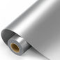 Silver Permanent Vinyl - Silver Adhesive Vinyl Roll for All Cutting Machine, Permanent Outdoor 12" x11FT for Decor Sticker, Car Decal, Scrapbooking, Signs, Glossy & Waterproof