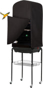 Colorday Good Night Bird Cage Cover for Large Bird Cage with Play Top (Patent Pending) (Black, 64")