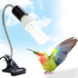 FUNKS TORITOMOSU Bird Cage UVB Light Combo Kit, AvianSun Lamp 2.4% UVB UVA 20W Compact Fluorescent Bulb for All Kinds Captive Birds