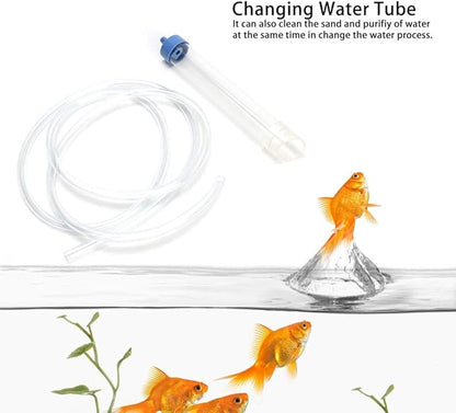 AYNEFY Aquarium Supplies Fish Cleaning Tools PVC Small FishCleaner Change Water Sand Wash Water Purification Professional Pump Cleaning Tool Aquarium Supplies