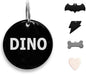 316 Surgical Grade Stainless Steel Personalized Dog & Cat ID Tags - Engraved Name or Text for Pet Collar Accessories, Original Funny Shapes (Round)