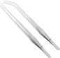 Vaincre 2PCS Long Tweezers, 15 inch Curved Aquascaping Tools, Stainless Steel Feeding Tongs Aquascape Tools, Aquarium Tweezers for Aquarium Reptile, Plant, Snakes, Lizards, Coral Feeder