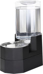 Sfozstra Large Dog Water Dispenser: 7L Raised Gravity Gray Automatic Stainless Steel Waterer - 100% BPA Free - Pet Feeder for Senior Dogs with Joint Pain in Bedroom Garden