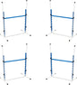 Better Sporting Dogs 4 Pack Adjustable Dog Agility Bar Jumps w/Cup Strips | Competition-Style Jump Cups for Height Class & Safe Displacement