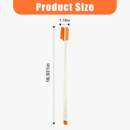1PCS Small Aquarium Cleaning Tool, Algae Scraper for Fish Tank, Long Handle Aquarium Brush, Fish Tank Cleaner Adapted for Glass and Acrylic Aquariums (Longer)