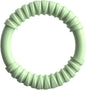 Natural Rubber Dog Chew Toy with Vanilla Scent for Aggressive Chewers, Durable Interactive Fetch and Tug Toy for Medium Dogs, Teething Relief Chew Ring Dishwasher Safe Non-Toxic (Green)