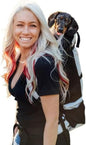 K9 Sport Sack Knavigate - X-Small, Lunar Rock - Ideal for Dogs with 9-12” Back Length - Adjustable, Backpack-Style Carrier with Internal Frame & Padded Hip Belt