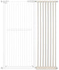Lumizone Extra Tall Cat Gate Extension Kit 61.02" High Pressure Mounted 16.73" Extra Wide 1.37" Gap No Drilling Tall Pet Gate for Dogs (Cream, 61.02" H x 16.73" W, Extension)