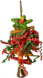 Super Bird Creations SB971 Xmas Crinkle Little Star Bird Toy, Small Bird Size, 6" x 2"