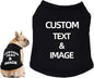 Custom Dog Shirt,Personalized Pet Apparel with Name Text Photo Image,Lightweight Breathable Puppy Kitten Cotton Vest for Small Medium Large Dogs Cats,Puppy Gift (Black, X-Large)