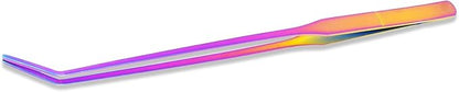 Mandala Crafts 15 Inches Rainbow Stainless Steel Curved Aquarium Tweezers for Aquatic Plants – Long Aquascape Forceps for Fish Tanks, Hospital Tanks, Goldfish Bowls, and Terrariums