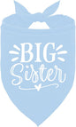 Big Sister Dog Bandanas, Light Blue Pet Scarf Accessories, Pet Triangle Scarf, Dog Bandana for Large Dogs, Baby Announcement Dogs Bandana (L)