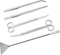LILYS PET Stainless Steel Aquarium Tank Aquatic Plant Tools Sets (5 in 1)