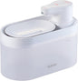 ELECOM Silent Cordless Automatic Pet Water Fountain, 2.5L Capacity, Motion Sensor & Timer Mode, Rechargeable 5200mAh Battery, 3-Layer Filtration, for Cat and Small Dog (White)