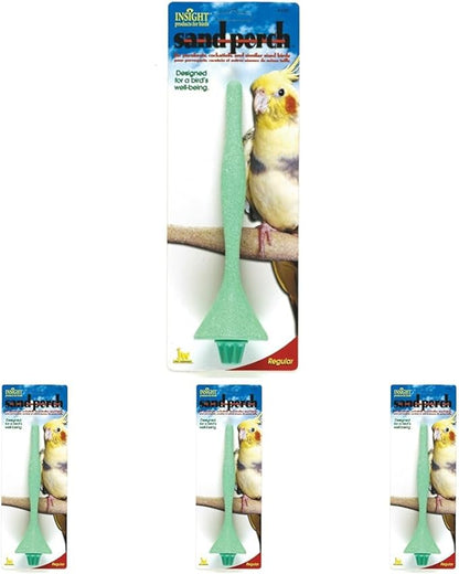JW Pet Company Insight Sand Perch Bird Accessory, Regular, Assorted Colors (Pack of 4)