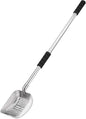 Yangbaga Metal Cat Litter Scoop with Deep Shovel&Long Handle,Detachable Stainless Steel Non-Stick Sifter with Foam Padded Grip, No Bending Back Heavy Duty Cat Litter Scooper