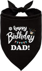Happy Birthday Dad Dog Bandana, Dad's Gift Dog Bandana, Pet Scarf Accessories, Dogs Bandanas Gift for Small Medium Dogs (D62)