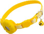 Airtag Cat Collar Breakaway, Safety Kitten Collar with Apple Airtag Holder, GPS Cat Collar with Bell, Lightweigh Tracker Cat Collars for Girl Boy Cats, Kittens and Puppies (Yellow Moon)