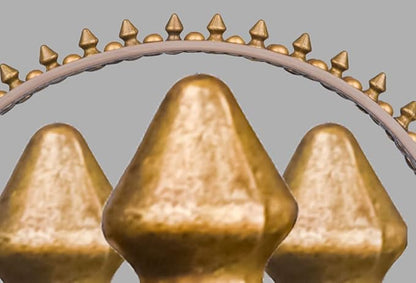 Spiked Dog Collar Soft Pu Leather Mushrooms Rivet Spike Studded Puppy Adjustable Pet Collars for Small Breeds (S, Brown2)