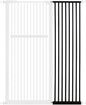 Lumizone Extra Tall Pet Gate 55.12" High Pressure Mounted 16.73" Wide Extension kit 1.37" Gap (Black, 55.12" H× 16.73" W, Extension)